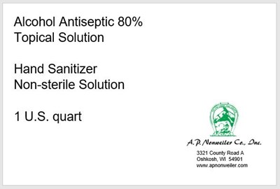 APN hand sanitizer quart.jpg 946.35 mL NDC: 74829-359-04 - APN hand sanitizer quart